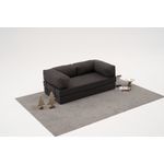 Casa si Gradina - Mobilier - Canapele si coltare - Canapele - Canapea 3 locuri, Atelier Del Sofa, chenille, antracit, 190x75x95 cm - Infinity.ro