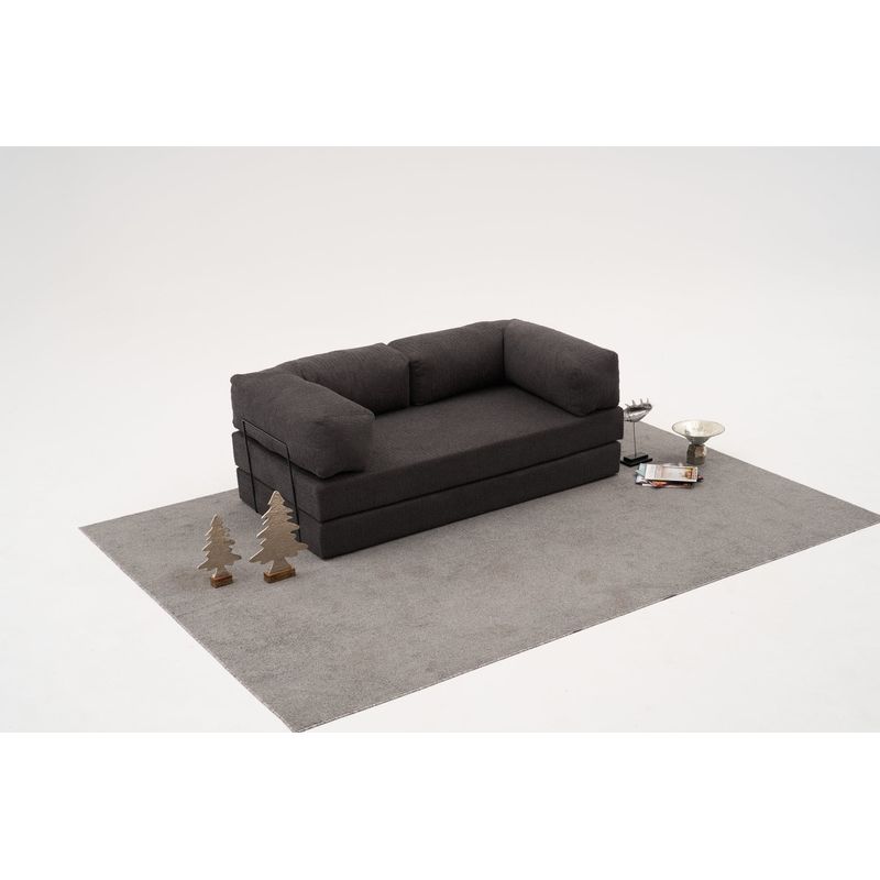 Casa si Gradina - Mobilier - Canapele si coltare - Canapele - Canapea 3 locuri, Atelier Del Sofa, chenille, antracit, 190x75x95 cm - Infinity.ro