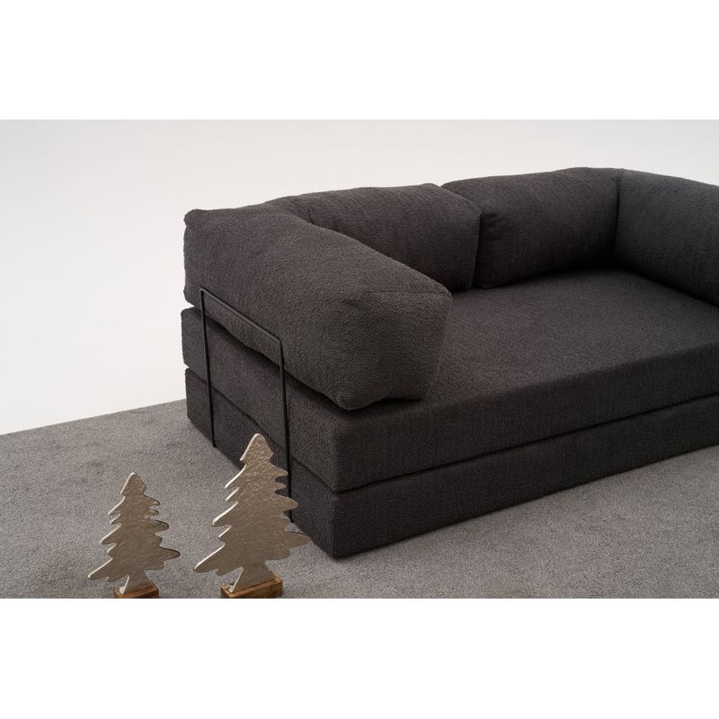 Casa si Gradina - Mobilier - Canapele si coltare - Canapele - Canapea 3 locuri, Atelier Del Sofa, chenille, antracit, 190x75x95 cm - Infinity.ro