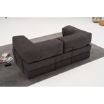 Casa si Gradina - Mobilier - Canapele si coltare - Canapele - Canapea 3 locuri, Atelier Del Sofa, chenille, antracit, 190x75x95 cm - Infinity.ro