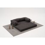 Casa si Gradina - Mobilier - Canapele si coltare - Canapele - Canapea 3 locuri, Atelier Del Sofa, chenille, antracit, 190x75x95 cm - Infinity.ro