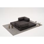 Casa si Gradina - Mobilier - Canapele si coltare - Canapele - Canapea 3 locuri, Atelier Del Sofa, chenille, antracit, 190x75x95 cm - Infinity.ro