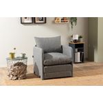 Casa si Gradina - Mobilier - Canapele si coltare - Canapele - Canapea extensibila, Atelier Del Sofa, textil, gri deschis, 68x70x66 cm - Infinity.ro