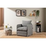 Casa si Gradina - Mobilier - Canapele si coltare - Canapele - Canapea extensibila, Atelier Del Sofa, textil, gri deschis, 68x70x66 cm - Infinity.ro