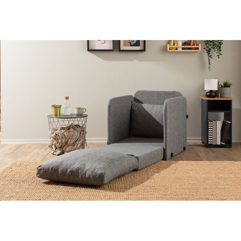 Casa si Gradina - Mobilier - Canapele si coltare - Canapele - Canapea extensibila, Atelier Del Sofa, textil, gri deschis, 68x70x66 cm - Infinity.ro
