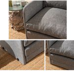 Casa si Gradina - Mobilier - Canapele si coltare - Canapele - Canapea extensibila, Atelier Del Sofa, textil, gri deschis, 68x70x66 cm - Infinity.ro