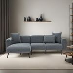Casa si Gradina - Mobilier - Canapele si coltare - Coltare - Coltar, Atelier Del Sofa, lemn de fag, antracit, 252x82x77 cm - Infinity.ro