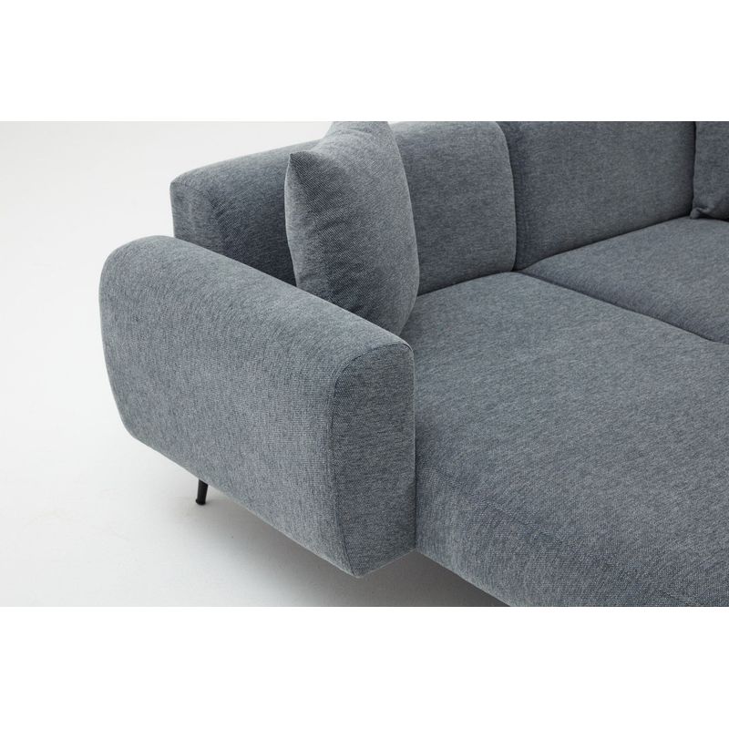 Casa si Gradina - Mobilier - Canapele si coltare - Coltare - Coltar, Atelier Del Sofa, lemn de fag, antracit, 252x82x77 cm - Infinity.ro