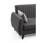 Casa si Gradina - Mobilier - Canapele si coltare - Coltare - Coltar extensibil, Atelier Del Sofa, poliester cu textura de in, gri inchis, 223x130x86 cm - Infinity.ro