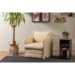 Casa si Gradina - Mobilier - Canapele si coltare - Canapele - Canapea extensibila, Atelier Del Sofa, textil, crem, 68x70x66 cm - Infinity.ro