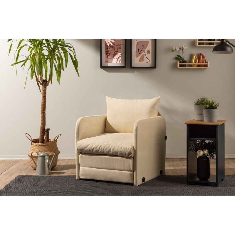 Casa si Gradina - Mobilier - Canapele si coltare - Canapele - Canapea extensibila, Atelier Del Sofa, textil, crem, 68x70x66 cm - Infinity.ro
