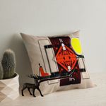 Casa si Gradina - Textile si covoare - Perne si pilote - Perne decorative - Perna decorativa, Aberto Design, multicolor, 43x43 cm, bumbac si poliester, umplutura siliconica, 416GRV3165 - Infinity.ro