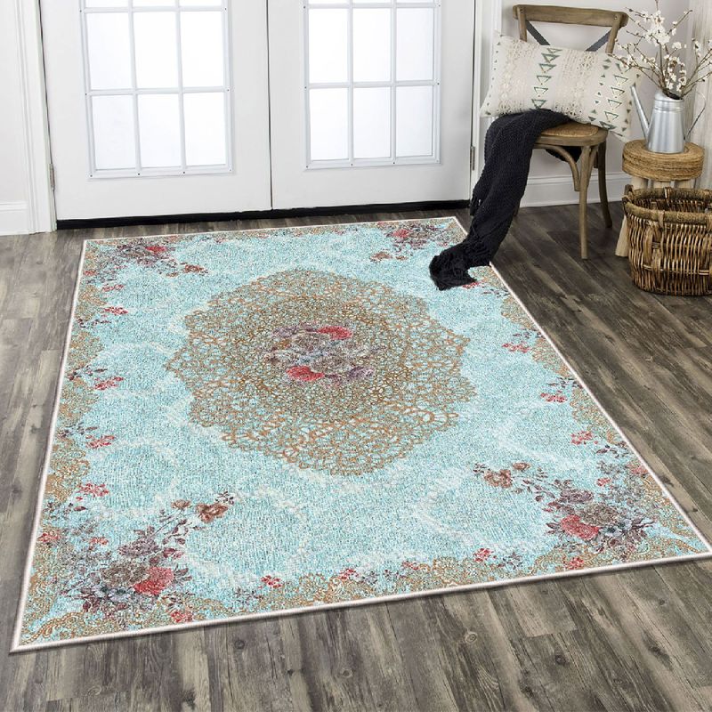 Casa si Gradina - Textile si covoare - Covoare - Covorase intrare - Covoras de hol, Conceptum Hypnose, multicolor, 80x150 cm, catifea, antiderapant, 599HFT1524 - Infinity.ro