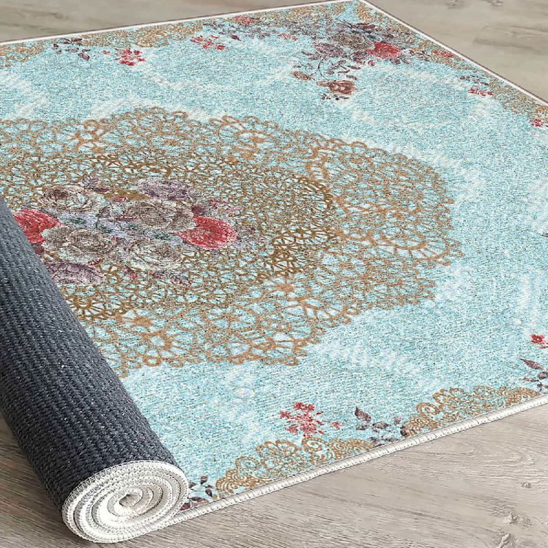 Casa si Gradina - Textile si covoare - Covoare - Covorase intrare - Covoras de hol, Conceptum Hypnose, multicolor, 80x150 cm, catifea, antiderapant, 599HFT1524 - Infinity.ro