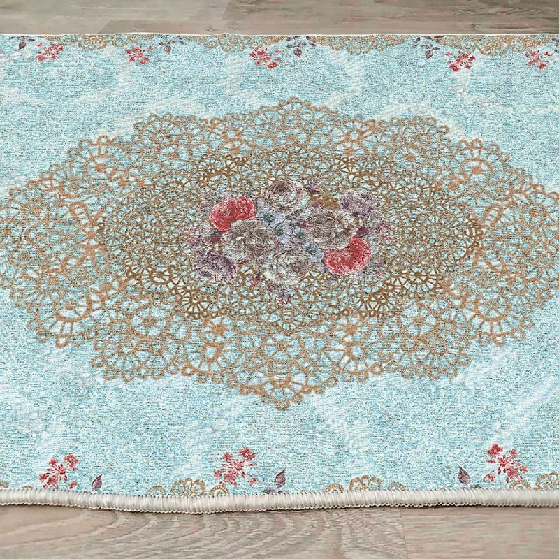 Casa si Gradina - Textile si covoare - Covoare - Covorase intrare - Covoras de hol, Conceptum Hypnose, multicolor, 80x150 cm, catifea, antiderapant, 599HFT1524 - Infinity.ro