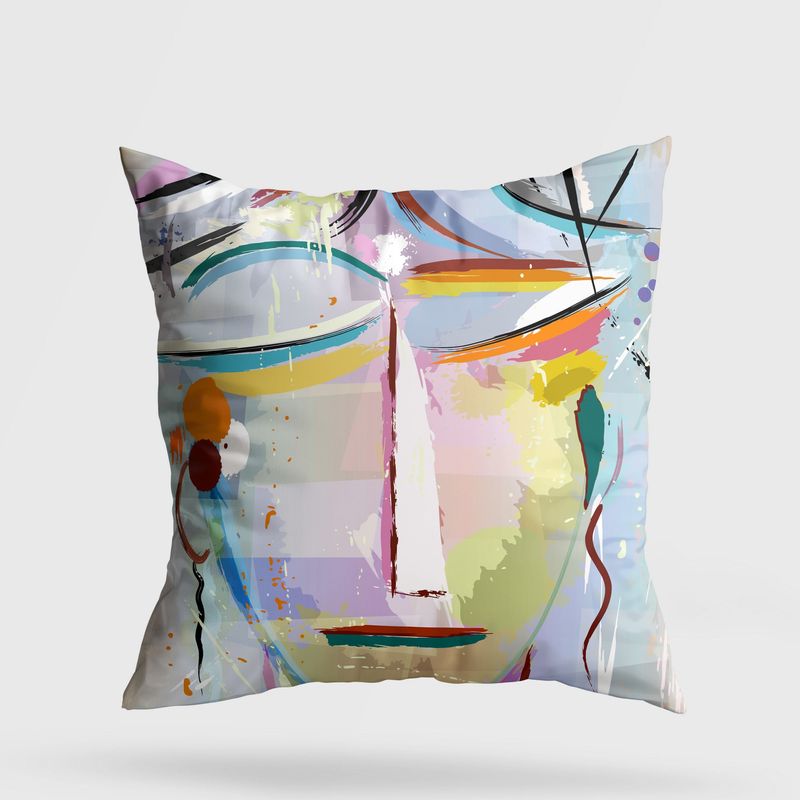 Casa si Gradina - Textile si covoare - Perne si pilote - Perne decorative - Perna decorativa, Aberto Design, multicolor, 43x43 cm, 50% bumbac 50% poliester, lavabila, 416GRV3201 - Infinity.ro