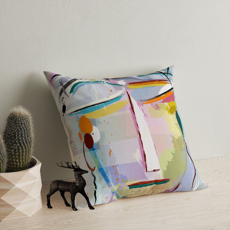 Casa si Gradina - Textile si covoare - Perne si pilote - Perne decorative - Perna decorativa, Aberto Design, multicolor, 43x43 cm, 50% bumbac 50% poliester, lavabila, 416GRV3201 - Infinity.ro