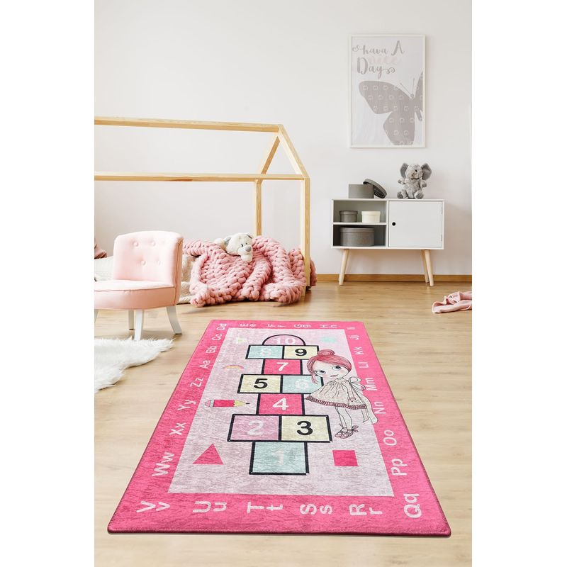 Casa si Gradina - Textile si covoare - Covoare - Covoare copii - Covor copii, Conceptum Hypnose, multicolor, 140x190 cm, 100% poliester, antiderapant, 876CHL1245 - Infinity.ro