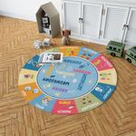 Casa si Gradina - Textile si covoare - Covoare - Covoare copii - Covor copii, Conceptum Hypnose, multicolor, 120x120 cm, bumbac si poliester, antiderapant - Infinity.ro