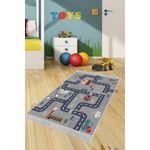 Casa si Gradina - Textile si covoare - Covoare - Covoare copii - Covor de hol, Conceptum Hypnose, catifea, multicolor, 80x150 cm, antiderapant, 595HFT1679 - Infinity.ro