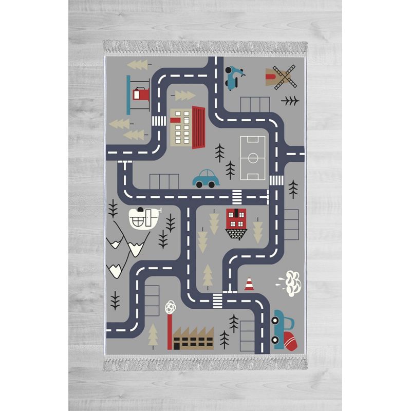Casa si Gradina - Textile si covoare - Covoare - Covoare copii - Covor de hol, Conceptum Hypnose, catifea, multicolor, 80x150 cm, antiderapant, 595HFT1679 - Infinity.ro