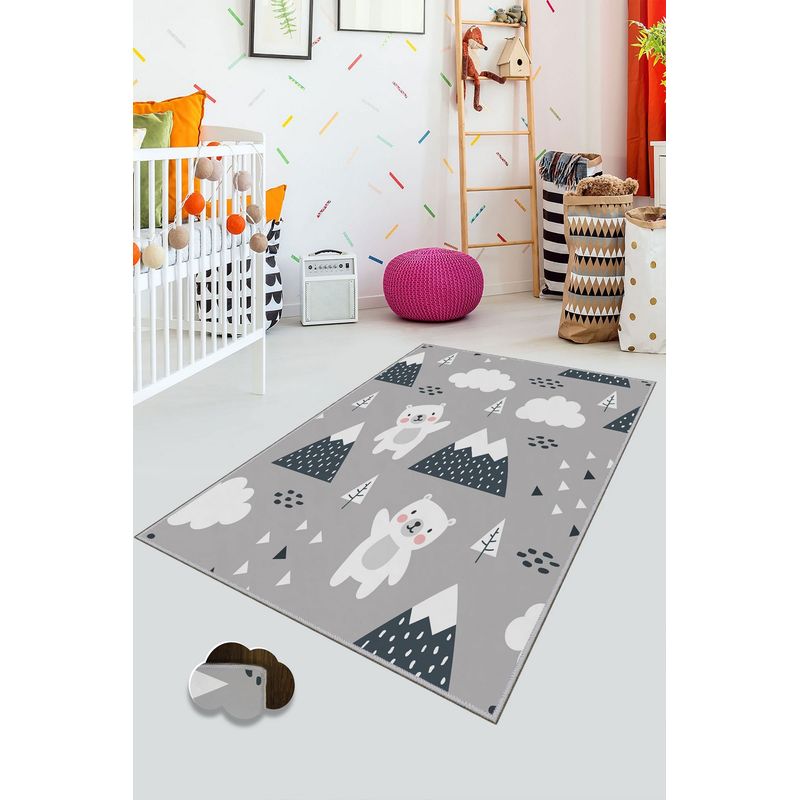 Casa si Gradina - Textile si covoare - Covoare - Covoare copii - Covor pentru hol, Conceptum Hypnose, multicolor, 80x200 cm, 100% poliester, antiderapant - Infinity.ro