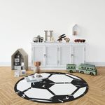 Casa si Gradina - Textile si covoare - Covoare - Covoare copii - Covor, Conceptum Hypnose, alb, 100x100 cm, 70% bumbac, antiderapant - Infinity.ro