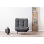 Casa si Gradina - Mobilier - Canapele si coltare - Canapele - Canapea 1 loc, Atelier Del Sofa, metal, gri, 88x105x90 cm - Infinity.ro