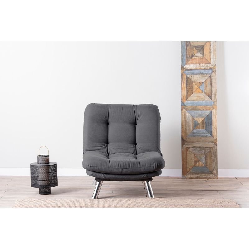 Casa si Gradina - Mobilier - Canapele si coltare - Canapele - Canapea 1 loc, Atelier Del Sofa, metal, gri, 88x105x90 cm - Infinity.ro