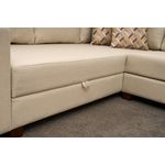 Casa si Gradina - Mobilier - Canapele si coltare - Coltare - Coltar extensibil, Atelier Del Sofa, bumbac si poliester, crem, 280x210x83 cm - Infinity.ro