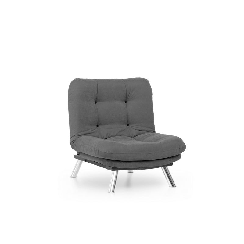 Casa si Gradina - Mobilier - Canapele si coltare - Canapele - Canapea 1 loc, Atelier Del Sofa, metal, gri, 88x105x90 cm - Infinity.ro