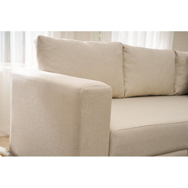 Casa si Gradina - Mobilier - Canapele si coltare - Coltare - Coltar extensibil, Atelier Del Sofa, bumbac si poliester, crem, 280x210x83 cm - Infinity.ro