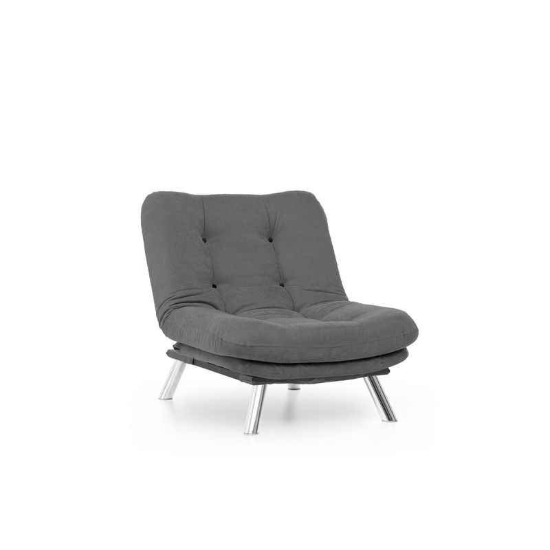 Casa si Gradina - Mobilier - Canapele si coltare - Canapele - Canapea 1 loc, Atelier Del Sofa, metal, gri, 88x105x90 cm - Infinity.ro