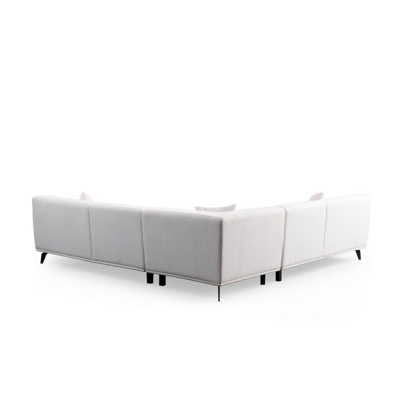 Casa si Gradina - Mobilier - Canapele si coltare - Coltare - Coltar, Atelier Del Sofa, lemn fag si pal, alb, 275x275x100 cm - Infinity.ro