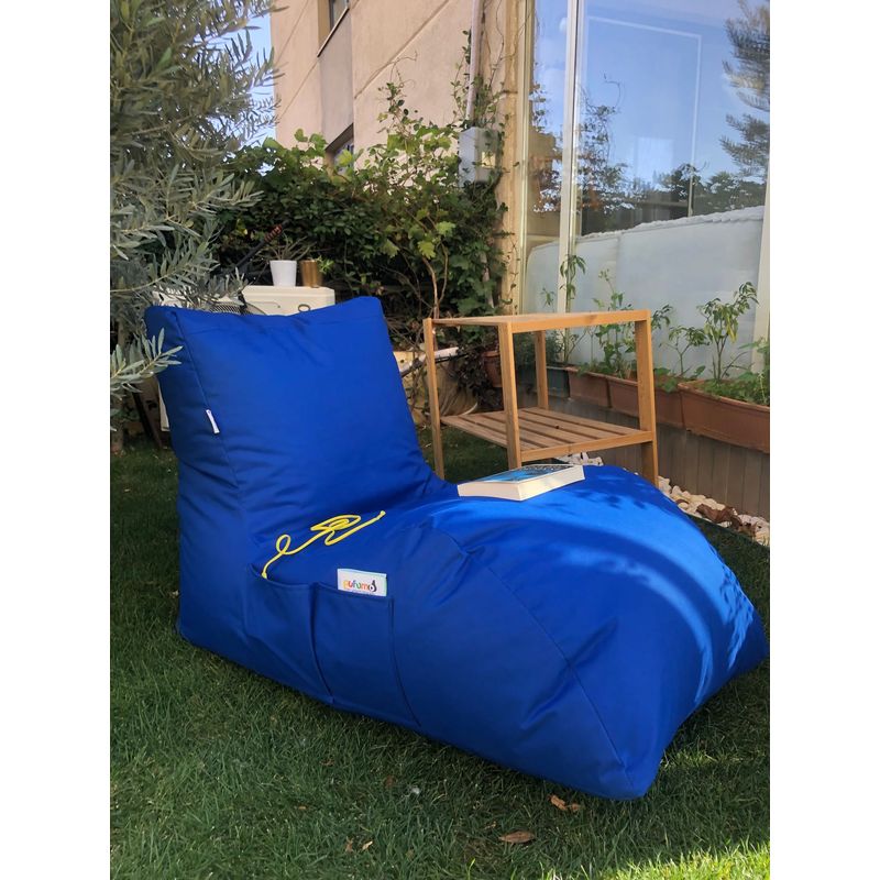 Casa si Gradina - Gradina si terasa - Mobilier exterior - Canapele si fotolii gradina - Fotoliu tip bean bag, Atelier Del Sofa, 100% impertex, albastru, 60x75x110 cm - Infinity.ro