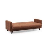 Casa si Gradina - Mobilier - Canapele si coltare - Canapele - Canapea extensibila 3 locuri, Atelier Del Sofa, cadru metal lemn, rosu tigla, 205x86x75 cm - Infinity.ro
