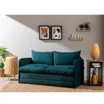Casa si Gradina - Mobilier - Canapele si coltare - Canapele - Canapea extensibila, Atelier Del Sofa, textil, verde petrol, 200x140 cm - Infinity.ro