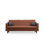 Casa si Gradina - Mobilier - Canapele si coltare - Canapele - Canapea extensibila 3 locuri, Atelier Del Sofa, cadru metal lemn, rosu tigla, 205x86x75 cm - Infinity.ro