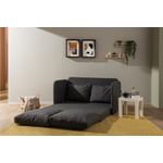 Casa si Gradina - Mobilier - Canapele si coltare - Canapele - Canapea extensibila, Atelier Del Sofa, metal, textil, gri inchis, 128x70x66 cm - Infinity.ro