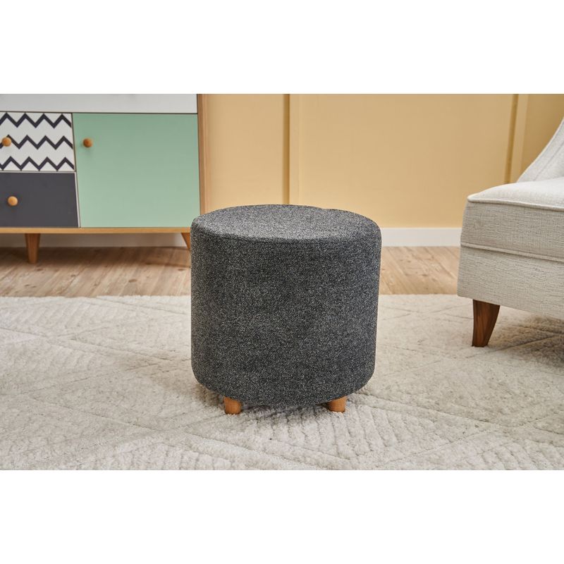 Casa si Gradina - Mobilier - Scaune si fotolii - Tabureti - Taburet, Atelier Del Sofa, lemn, antracit, 40x40x40 cm, 825BLC2406 - Infinity.ro