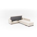 Casa si Gradina - Mobilier - Canapele si coltare - Coltare - Coltar extensibil, Atelier Del Sofa, bumbac si poliester, crem, 280x210x83 cm - Infinity.ro