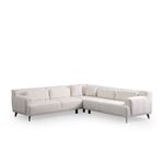 Casa si Gradina - Mobilier - Canapele si coltare - Coltare - Coltar, Atelier Del Sofa, lemn fag si pal, alb, 275x275x100 cm - Infinity.ro