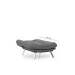 Casa si Gradina - Mobilier - Canapele si coltare - Canapele - Canapea 1 loc, Atelier Del Sofa, metal, gri, 88x105x90 cm - Infinity.ro