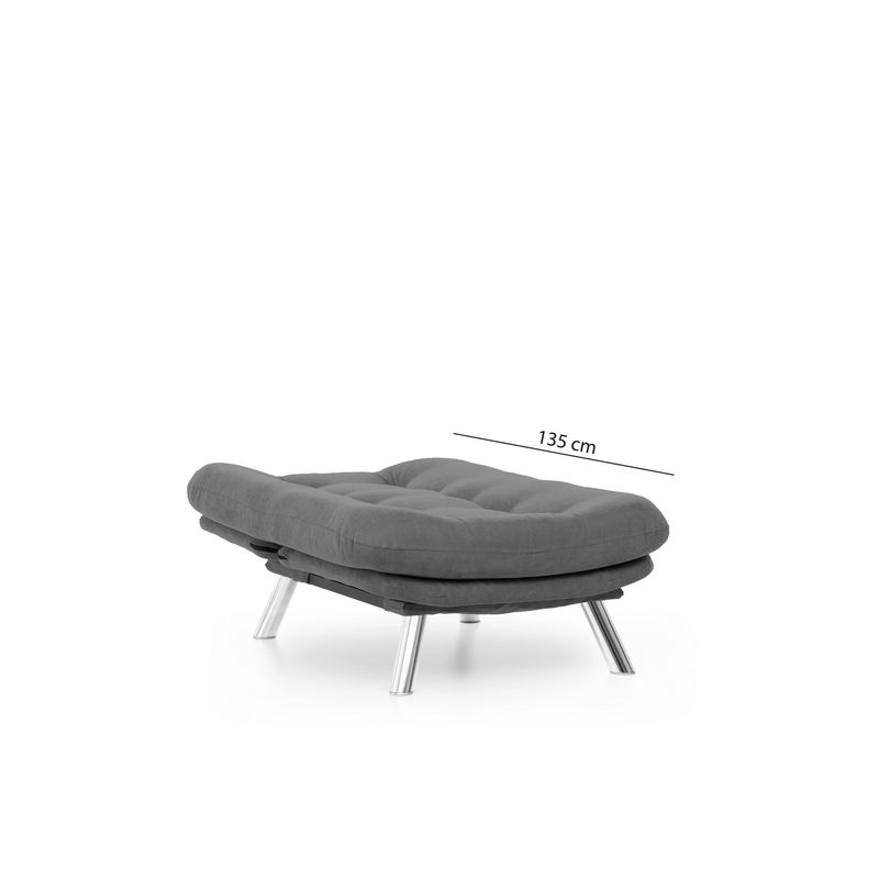 Casa si Gradina - Mobilier - Canapele si coltare - Canapele - Canapea 1 loc, Atelier Del Sofa, metal, gri, 88x105x90 cm - Infinity.ro
