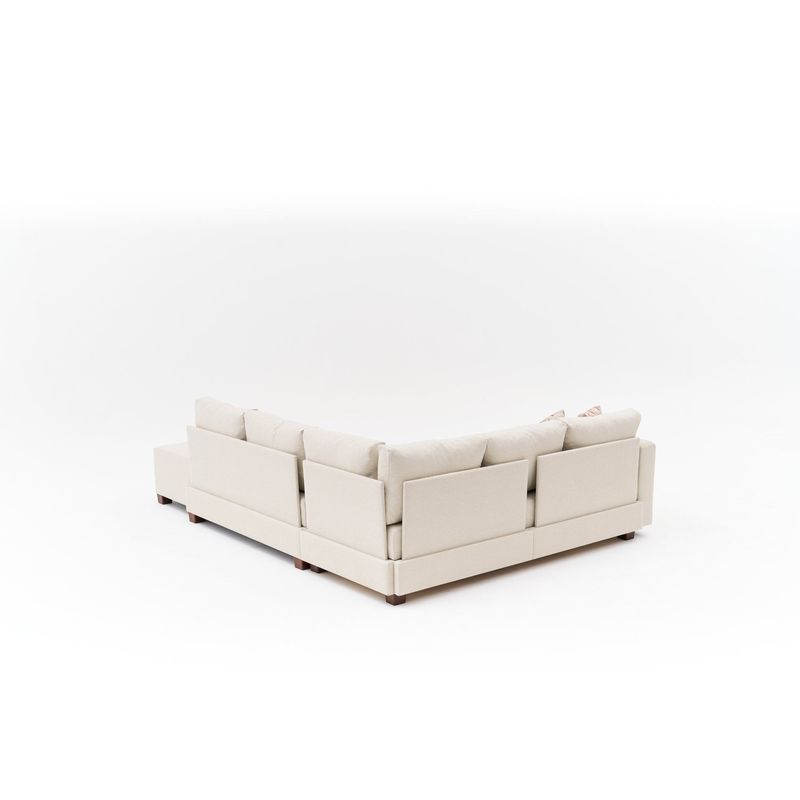 Casa si Gradina - Mobilier - Canapele si coltare - Coltare - Coltar extensibil, Atelier Del Sofa, bumbac si poliester, crem, 280x210x83 cm - Infinity.ro