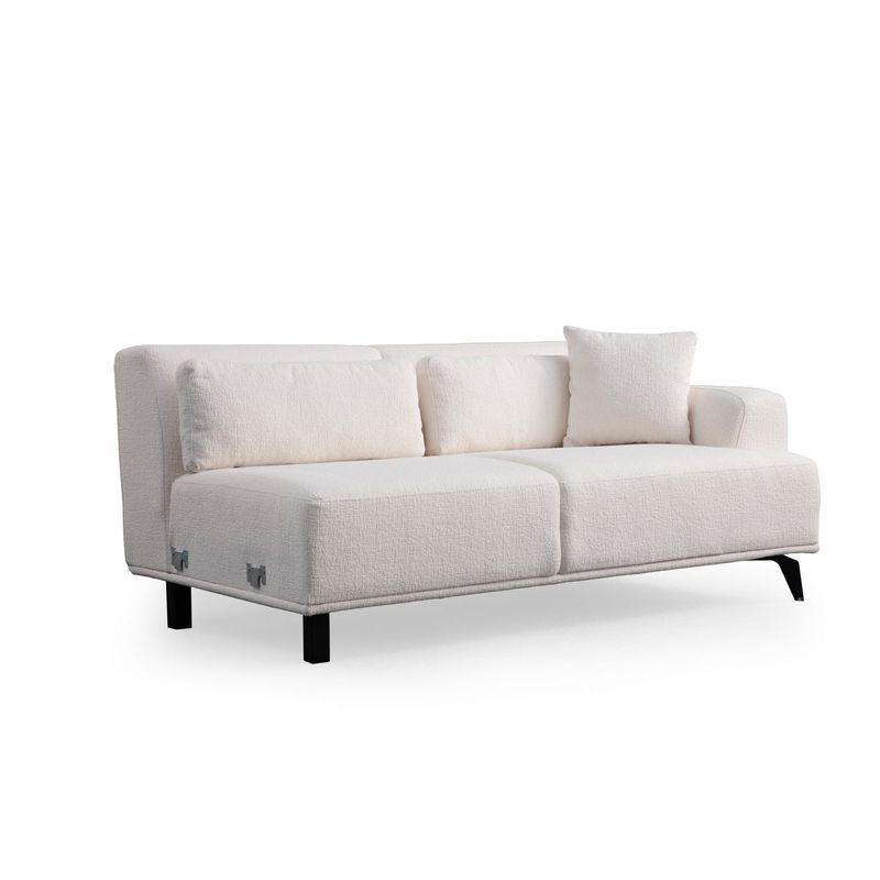 Casa si Gradina - Mobilier - Canapele si coltare - Coltare - Coltar, Atelier Del Sofa, lemn fag si pal, alb, 275x275x100 cm - Infinity.ro