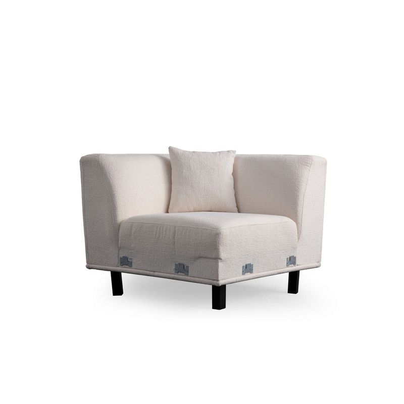 Casa si Gradina - Mobilier - Canapele si coltare - Coltare - Coltar, Atelier Del Sofa, lemn fag si pal, alb, 275x275x100 cm - Infinity.ro