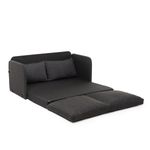 Casa si Gradina - Mobilier - Canapele si coltare - Canapele - Canapea extensibila, Atelier Del Sofa, metal, textil, gri inchis, 128x70x66 cm - Infinity.ro