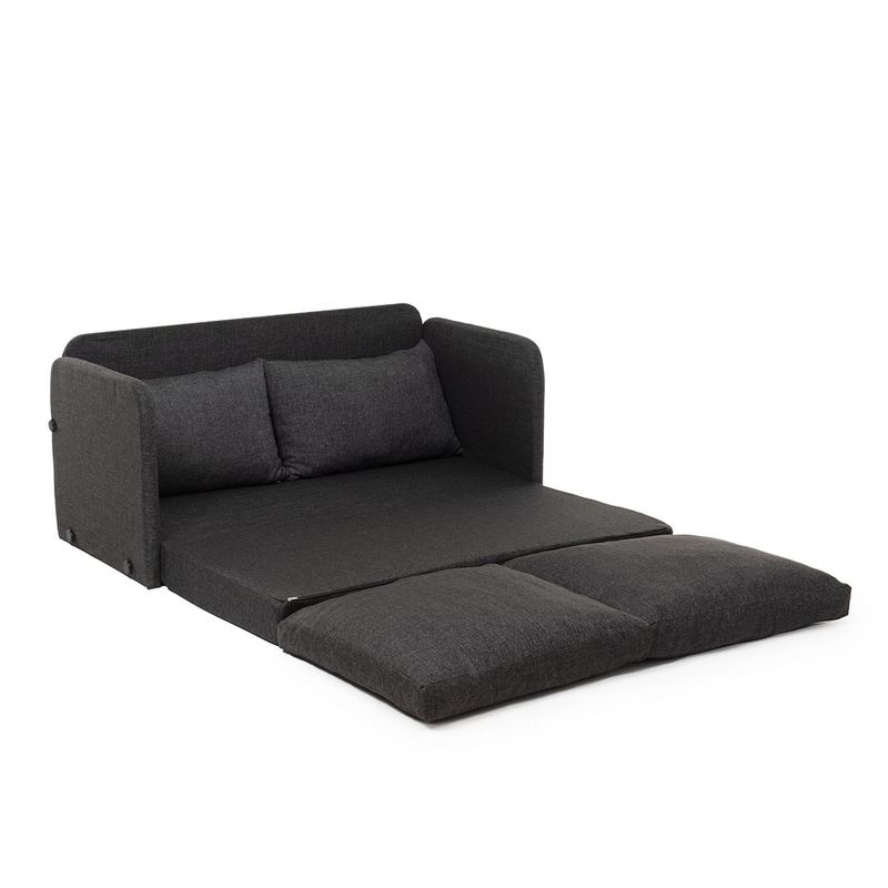 Casa si Gradina - Mobilier - Canapele si coltare - Canapele - Canapea extensibila, Atelier Del Sofa, metal, textil, gri inchis, 128x70x66 cm - Infinity.ro