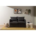 Casa si Gradina - Mobilier - Canapele si coltare - Canapele - Canapea extensibila, Atelier Del Sofa, metal, textil, gri inchis, 128x70x66 cm - Infinity.ro